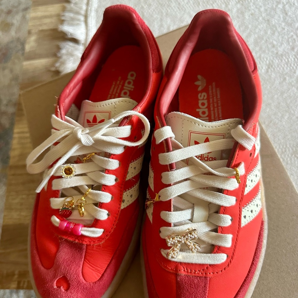 Adidas Women's Red Sambae Sneakers